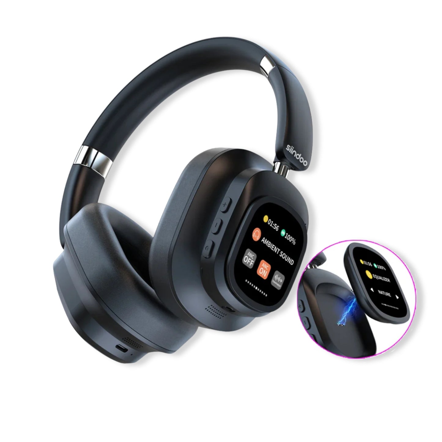 JH-ANC930Plus Hybrid Headphone, Noise Cancelling Magnetic Touch Control