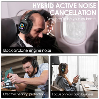 JH-ANC930Plus Hybrid Headphone, Noise Cancelling Magnetic Touch Control